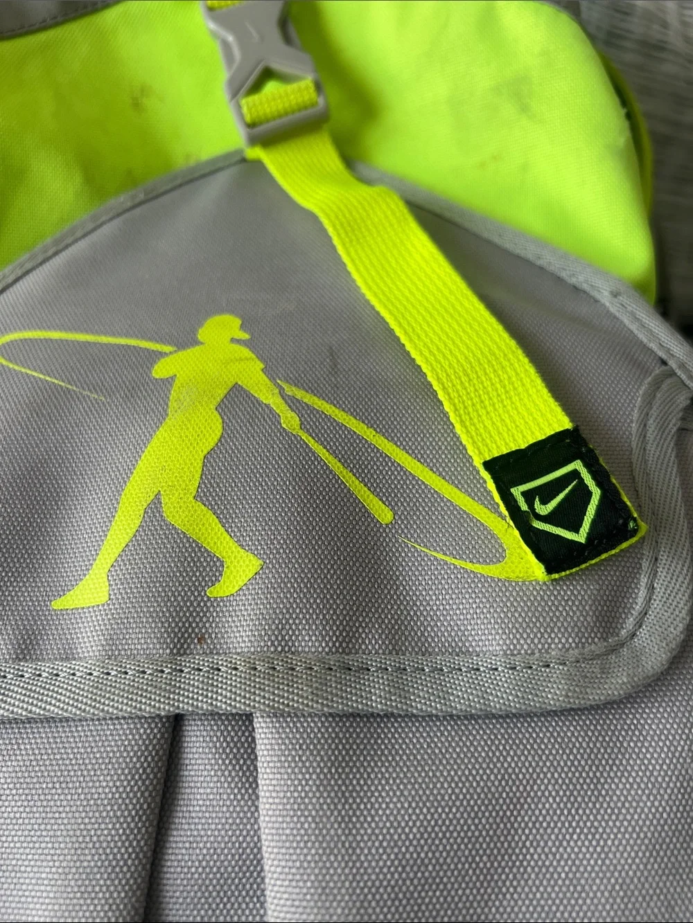 Nike Swingman Men’s Backpack in Neon Yellow and Light Gray (Baseball)